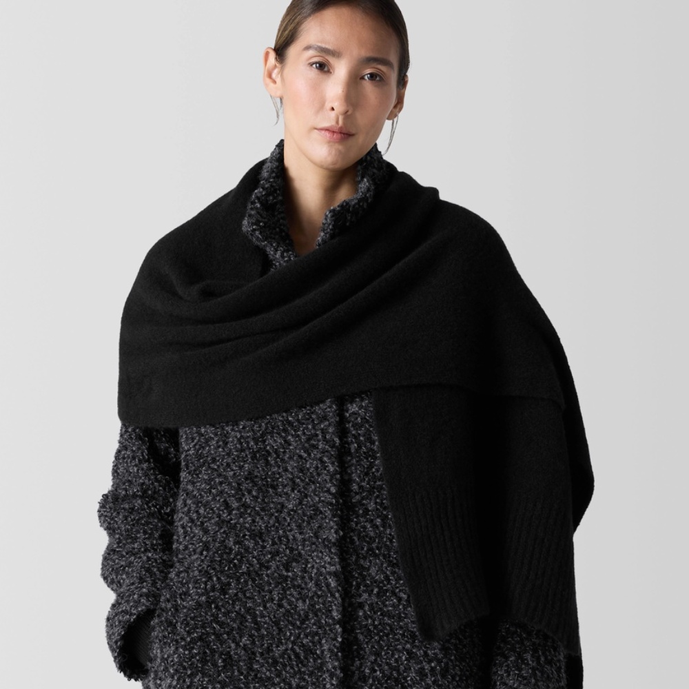 Black Cashmere Silk Bliss Wrap/Scarf